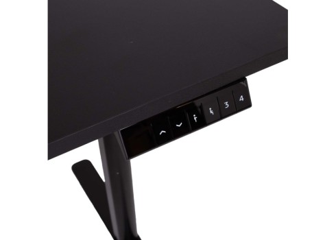 Töölaud ERGO LIGHT 1-mootoriga 120x60xH72,5-117,5cm, must