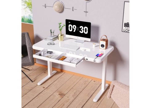 Töölaud ERGO FIT 1-mootoriga 122x62xH73,5-118cm, valge