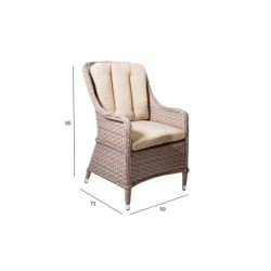 Tugitool EDEN beež - 2tk