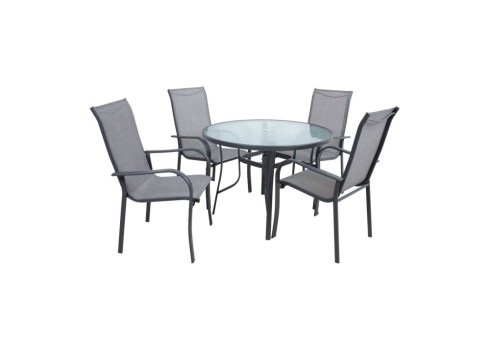 Aiamööblikomplekt EVERET laud ja 4 tooli