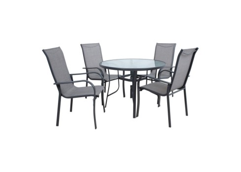 Aiamööblikomplekt EVERET laud ja 4 tooli