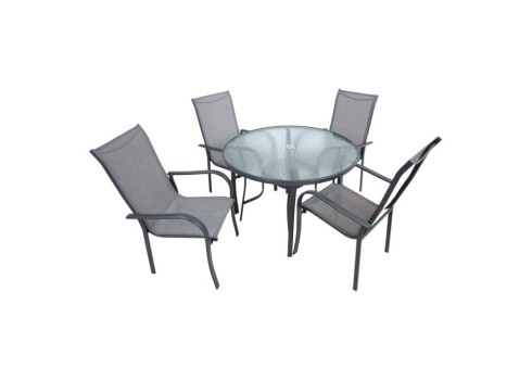 Aiamööblikomplekt EVERET laud ja 4 tooli