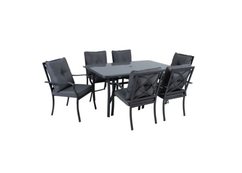 Aiamööblikomplekt BOSLER laud ja 6 tooli