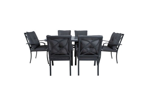 Aiamööblikomplekt BOSLER laud ja 6 tooli