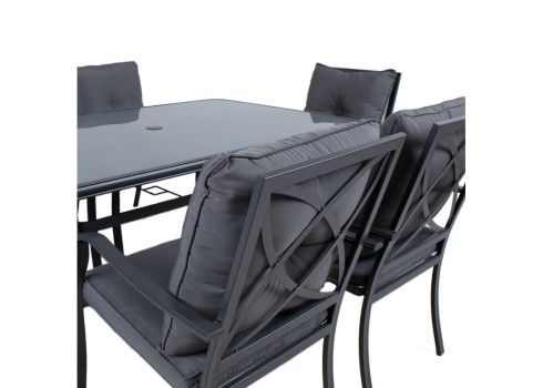 Aiamööblikomplekt BOSLER laud ja 6 tooli