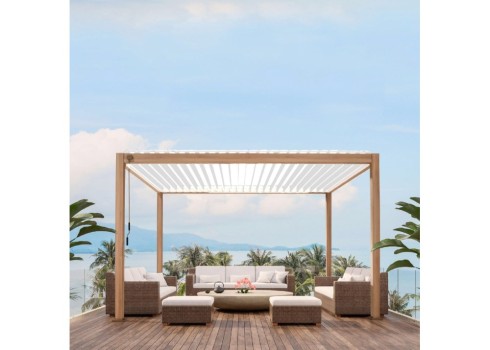 Varikatus MIRADOR-111 3x4m, hele puidudekoor