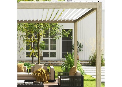 Varikatus MIRADOR-111 3x4m, hele puidudekoor