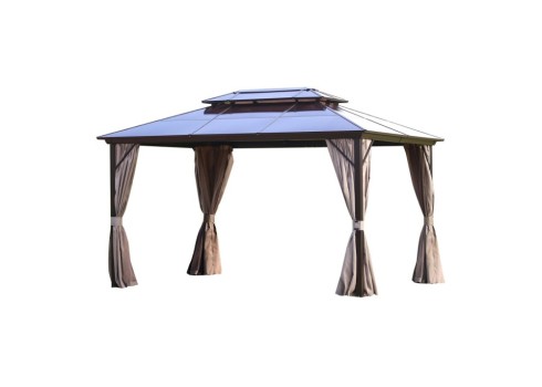 Varikatus SUNSET 3x4xH2-2,7m, pruun-taupe