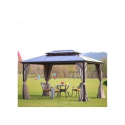 Varikatus SUNSET 3x4xH2-2,7m, pruun-taupe