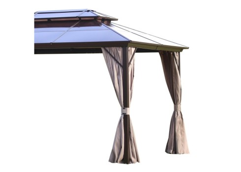 Varikatus SUNSET 3x4xH2-2,7m, pruun-taupe