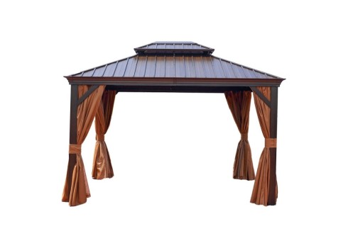 Varikatus SUNSET 3,65x4,85xH2-2,7m, pruun/beež