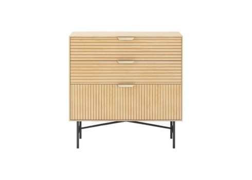 Kummut BASSEL 80x40xH80cm, 3D melamiin