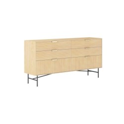 Kummut BASSEL 120x40xH80cm, 3D melamiin