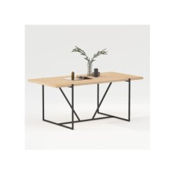 Söögilaud CINDY 160x90xH75cm, melamiin tamm