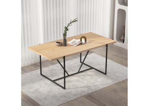 Söögilaud CINDY 180x90xH75cm, melamiin tamm