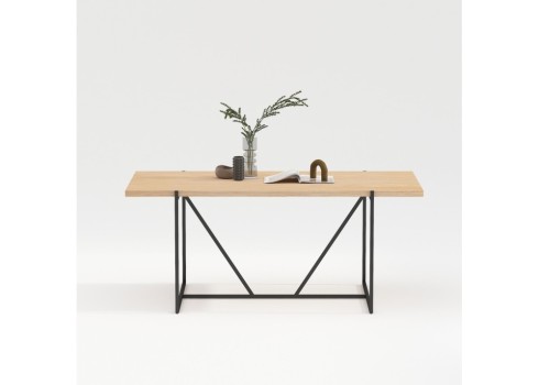 Söögilaud CINDY 180x90xH75cm, melamiin tamm