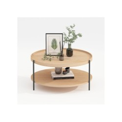 Diivanilaud CINDY D80xH40cm, melamiin tamm