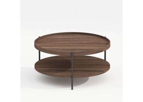 Diivanilaud CINDY D80xH40cm, melamiin pähkel