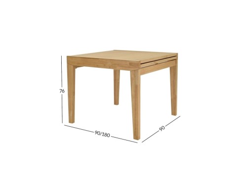 Söögilaud BOWEN 90+90x90xH76cm, tamm