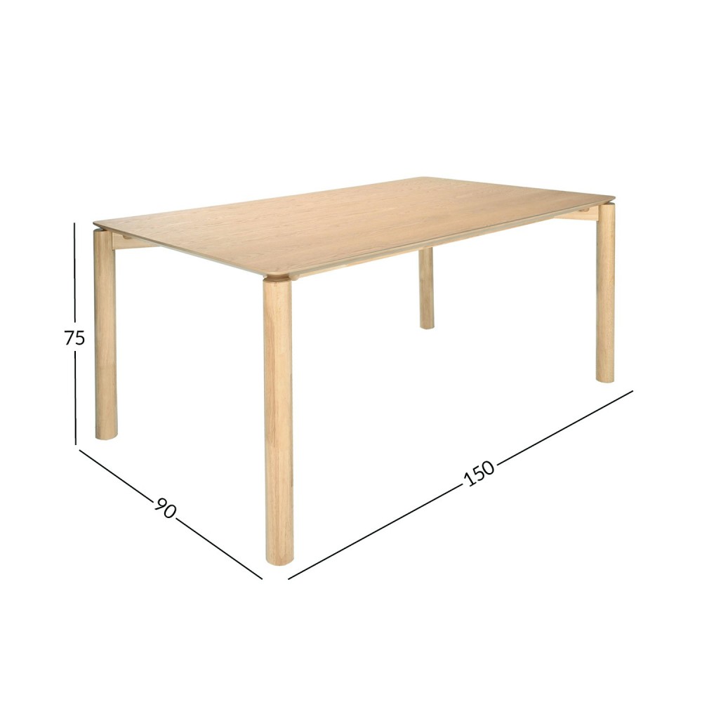 Söögilaud GARDENIA 150x90xH75cm, tamm