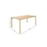 Söögilaud GARDENIA 150x90xH75cm, tamm
