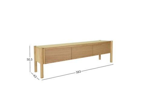 TV laud GARDENIA 183x43xH50,5cm, tamm