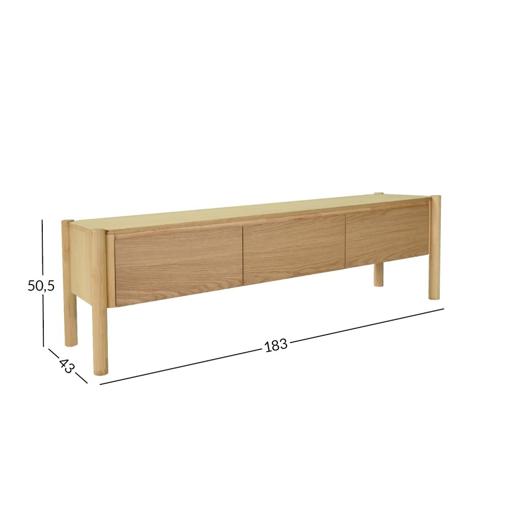 TV laud GARDENIA 183x43xH50,5cm, tamm