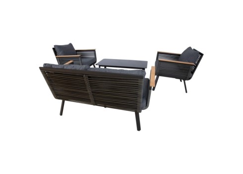 Aiamööblikomplekt MALAGA laud, diivan ja 2 tooli
