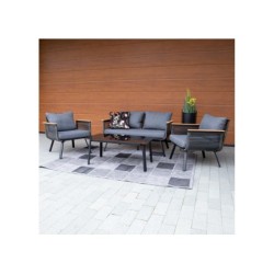 Aiamööblikomplekt MALAGA laud, diivan ja 2 tooli