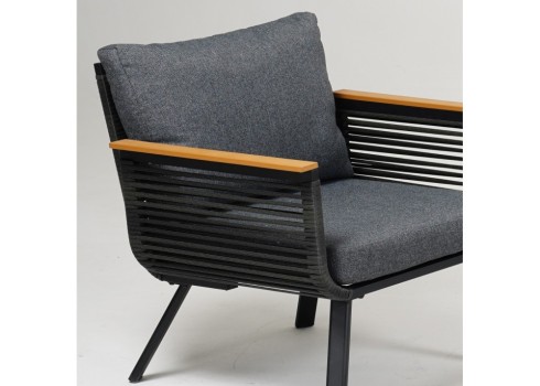 Aiamööblikomplekt MALAGA laud, diivan ja 2 tooli