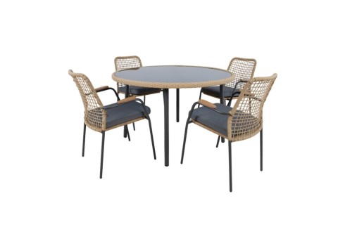 Aiamööblikomplekt PRUSSIA laud ja 4 tool