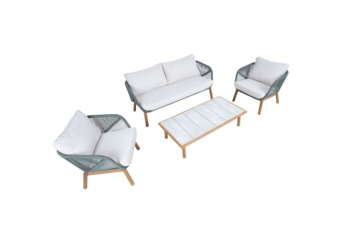 Aiamööblikomplekt TUXEDO laud, diivan ja 2 tooli