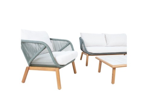 Aiamööblikomplekt TUXEDO laud, diivan ja 2 tooli