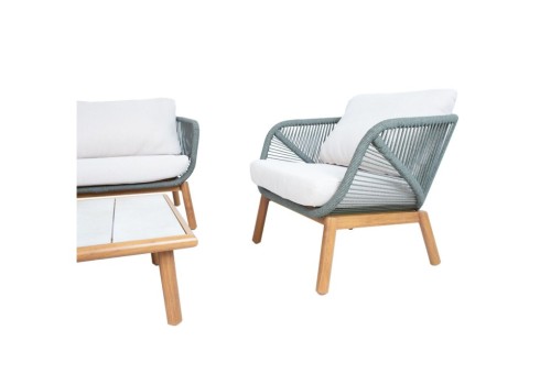 Aiamööblikomplekt TUXEDO laud, diivan ja 2 tooli