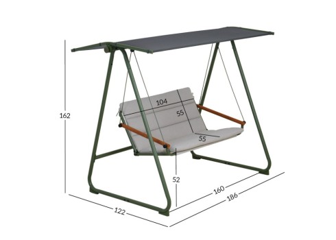 Aiakiik MASSIOM 2-kohaline, roheline