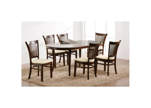 Söögilaud JOY 145-178x90xH74cm, tume pähkel