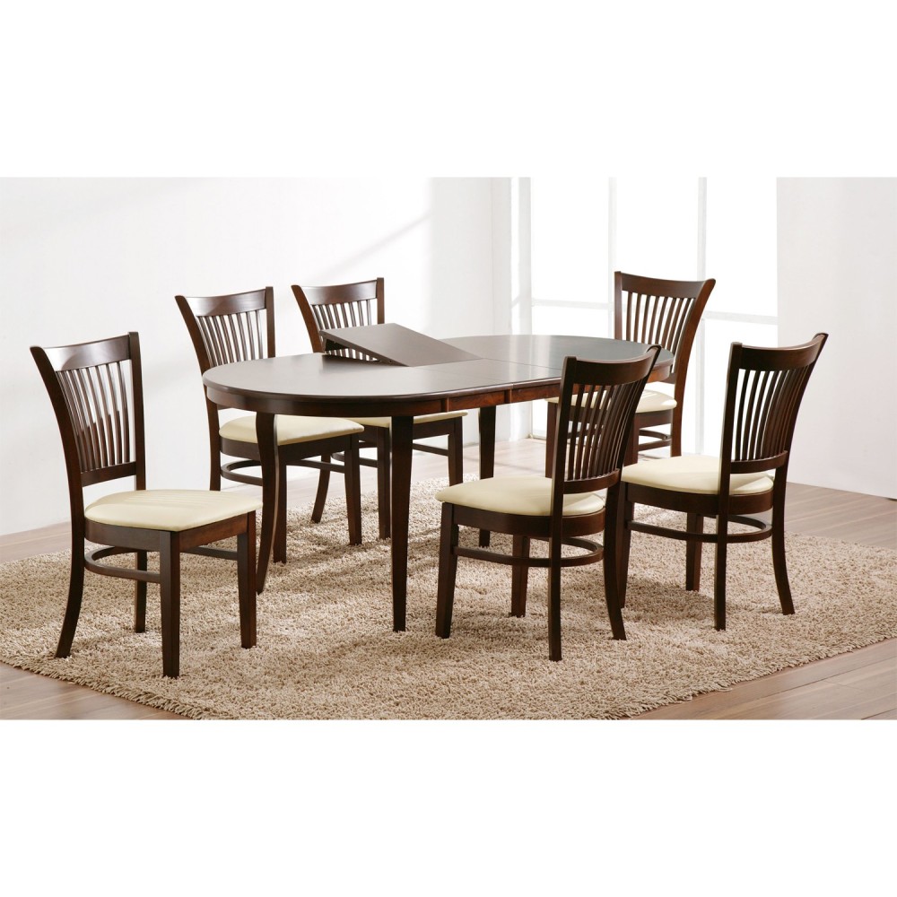 Söögilaud JOY 145-178x90xH74cm, tume pähkel