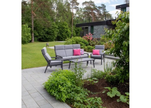 Aiamööblikomplekt CASPER laud, diivan ja 2 tooli