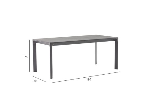 Laud CARVES 180x90xH75cm, antratsiit