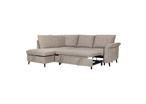 Nurgadiivanvoodi LINDY vasak nurk, helepruun