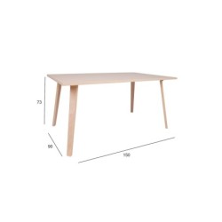 Söögilaud ADORA 150x90xH73cm, pöök