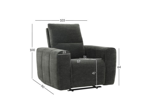 Tugitool MATIAS elektriline recliner, hall
