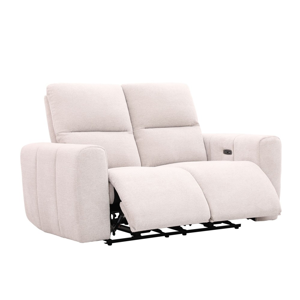 Diivan MATIAS 2-kohaline elektriline recliner, helehelebeež