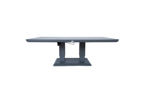 Laud TOMSON 150x90xH2-75cm, tumehall klaasplaadiga