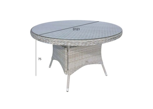 Laud ASCOT D121xH75cm, hall