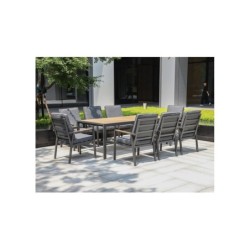 Aiamööblikomplekt PARKER laud ja 8 tooli