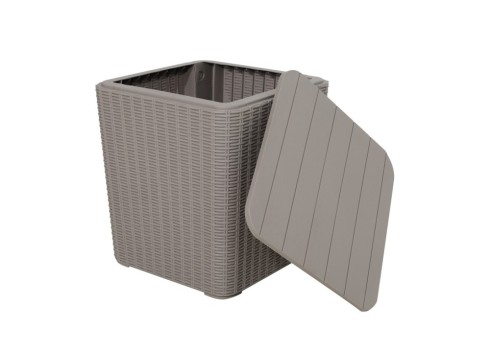 Säilituskast BOCAS 39x39x42cm-43L, hall plastik