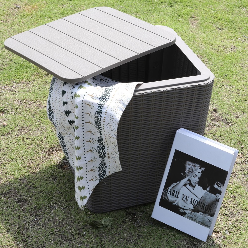 Säilituskast BOCAS 39x39x42cm-43L, hall plastik