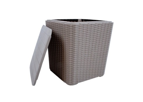 Säilituskast BOCAS 39x39x42cm-43L, hall plastik