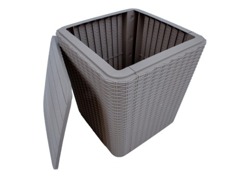 Säilituskast BOCAS 39x39x42cm-43L, hall plastik